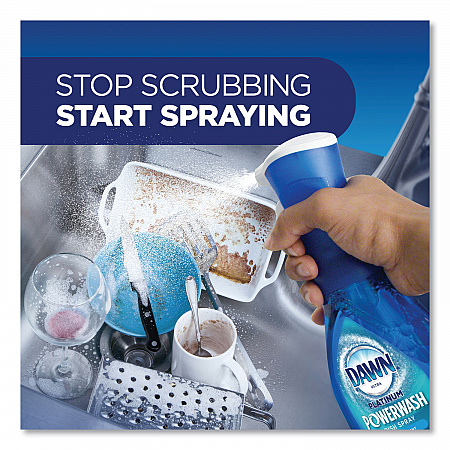 Platinum Powerwash Dish Spray, Fresh Scent, 16 oz Spray Bottle, 2/Pack (31836PK)