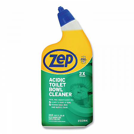 Acidic Toilet Bowl Cleaner, Mint Scent, 32 oz Bottle, 12/Carton (ZUATBC32)