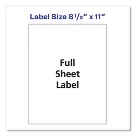 Avery Shipping Labels with TrueBlock Technology, Laser Printers, 8.5 x 11, White, 25/Pack (5265)
