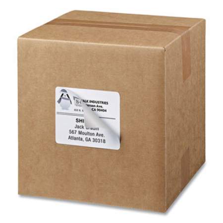 Avery Shipping Labels w/ TrueBlock Technology, Inkjet Printers, 3.33 x 4, White, 6/Sheet, 25 Sheets/Pack (8164)