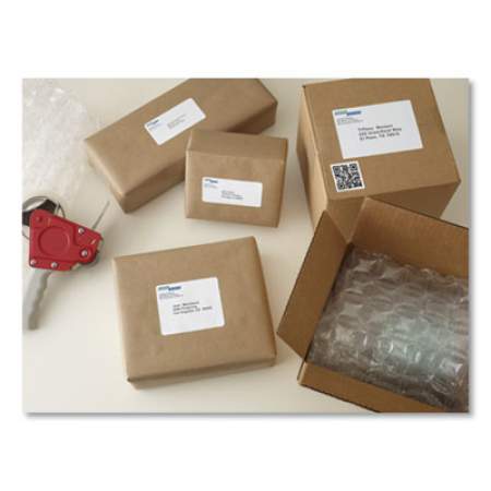 Avery Shipping Labels w/ TrueBlock Technology, Laser Printers, 5.5 x 8.5, White, 2/Sheet, 100 Sheets/Box (5126)
