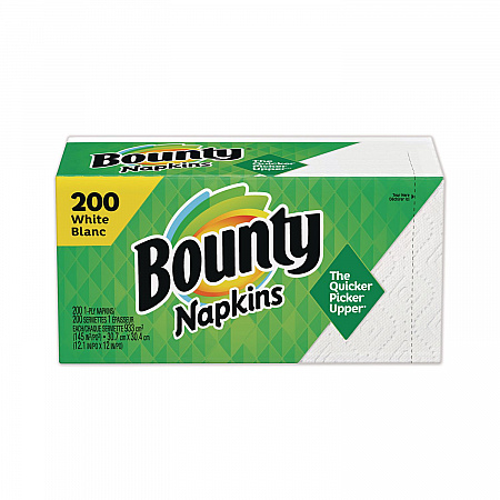Quilted Napkins, 1-Ply, 12.1 x 12, White, 200/Pack, 8 Packs/Carton (96595CT)