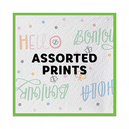 Quilted Napkins, 1-Ply, 12.1 x 12, Assorted - Print or White, 200/Pack (34885)