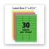 Avery High-Visibility Permanent Laser ID Labels, 1 x 2 5/8, Asst. Neon, 450/Pack (5979)