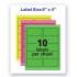 Avery High-Visibility Permanent Laser ID Labels, 2 x 4, Asst. Neon, 150/Pack (5978)