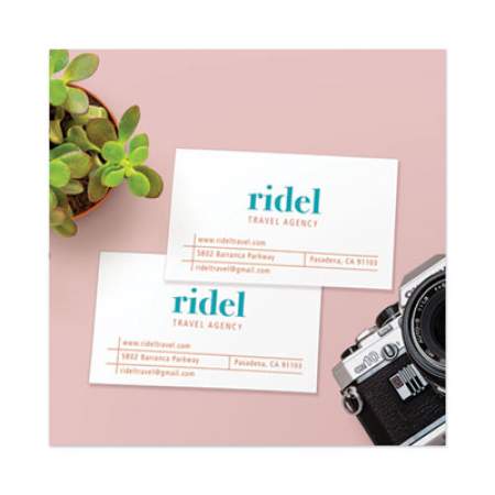 Avery Print-to-the-Edge Microperf Business Cards w/Sure Feed Technology, Color Laser, 2x3.5, White, 160 Cards, 8/Sheet,20 Sheets/PK (5881)