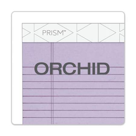 TOPS Prism + Colored Writing Pads, Narrow Rule, 50 Pastel Orchid 5 x 8 Sheets, 12/Pack (63040)