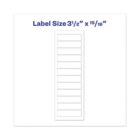 Avery Dot Matrix Printer Mailing Labels, Pin-Fed Printers, 0.94 x 3.5, White, 5,000/Box (4013)