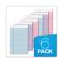 TOPS Prism + Colored Writing Pads, Narrow Rule, 50 Assorted Pastel-Color 5 x 8 Sheets, 6/Pack (63016)