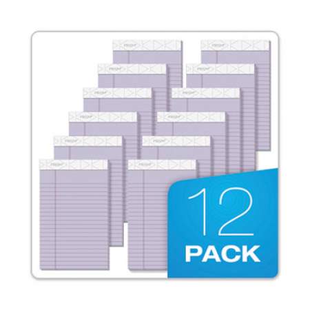 TOPS Prism + Colored Writing Pads, Narrow Rule, 50 Pastel Orchid 5 x 8 Sheets, 12/Pack (63040)