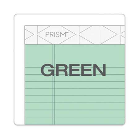 TOPS Prism + Colored Writing Pads, Narrow Rule, 50 Pastel Green 5 x 8 Sheets, 12/Pack (63090)