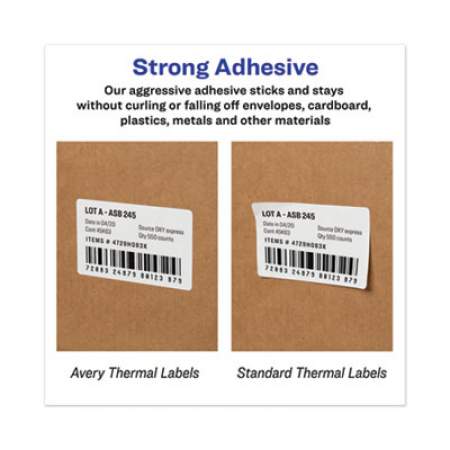 Avery Multipurpose Thermal Labels, 4 x 6, White, 220/Roll, 4 Rolls/Pack (4157)