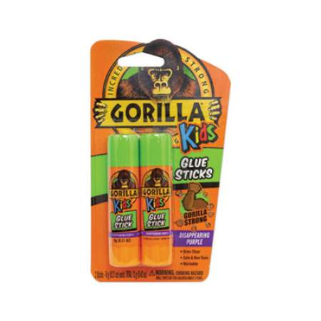 Gorilla Glue School Glue Sticks, 0.21 oz/Stick, Dries Clear, 12 Sticks/Box (2605208BX)