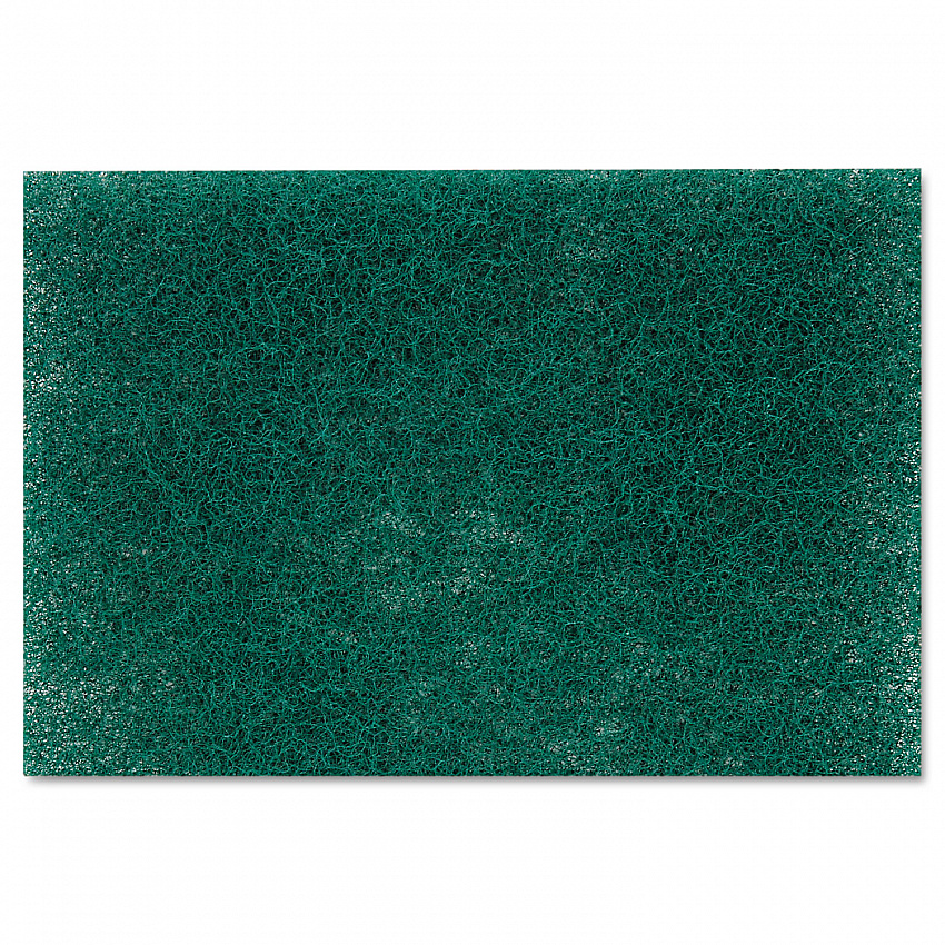 Heavy-Duty Scouring Pad 86, 6 x 9, Green, Dozen (86)