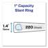 Avery Heavy-Duty View Binders, 3 Rings, 1" Capacity, 11 x 17, White (72124)