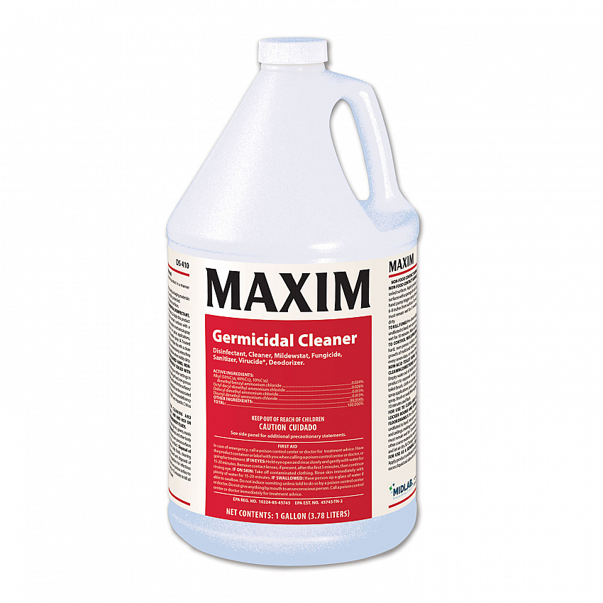 Germicidal Cleaner, Lemon Scent, 1 gal Bottle, 4/Carton (04100041)