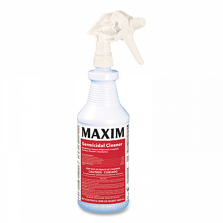 Germicidal Cleaner, Lemon Scent, 32 oz Bottle, 12 Bottles and 1 Trigger Sprayer/Carton (04100012)
