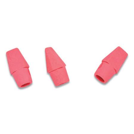Dixon Wedge Cap Erasers, Pink, Rubber, 144/Box (382726)