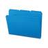 Smead Top Tab Poly Colored File Folders, 1/3-Cut Tabs, Letter Size, Blue, 24/Box (10503)