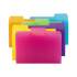 Smead Top Tab Poly Colored File Folders, 1/3-Cut Tabs, Letter Size, Assorted, 18/Pack (10515)