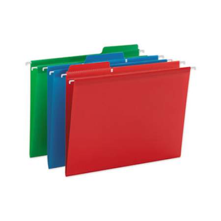Smead FasTab Hanging Folders, Letter Size, 1/3-Cut Tab, Assorted, 18/Box (64028)