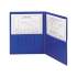 Smead Poly Two-Pocket Folder with Security Pocket, 11 x 8 1/2, Blue, 5/Pack (87701)