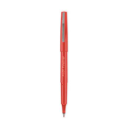 Pilot Fineliner Porous Point Pen, Stick, Fine 0.4 mm, Red Ink, Red Barrel (498188)