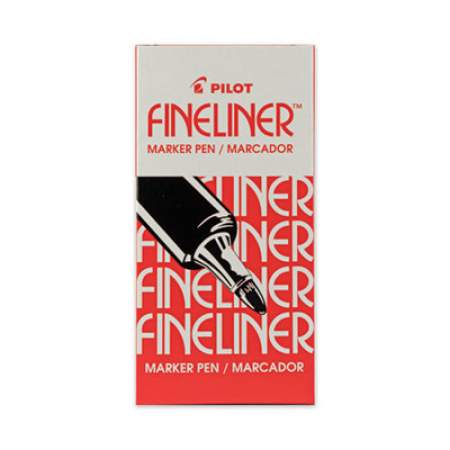 Pilot Fineliner Porous Point Pen, Stick, Fine 0.4 mm, Red Ink, Red Barrel (498188)
