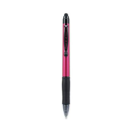 Pilot G2 Gel Pen/Stylus, Retractable, Fine 0.7 mm, Black Ink, Assorted Barrel Colors, 2/Pack (2716379)