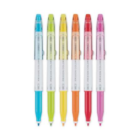 Pilot FriXion Colors Erasable Porous Point Pen, Stick, Bold 2.5 mm, Six Assorted Artistic Ink Colors, White Barrel, 6/Pack (44154)