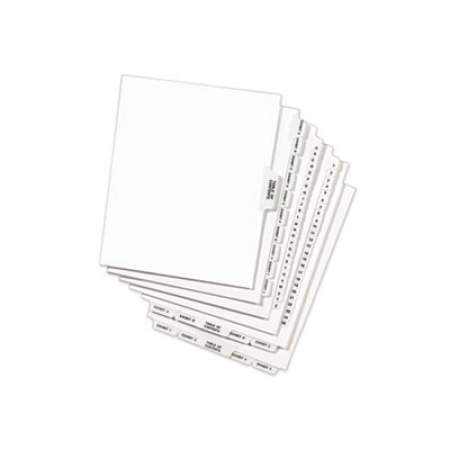 Avery-Style Preprinted Legal Side Tab Divider, Exhibit Z, Letter, White, 25/Pack, (1396) (01396)