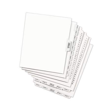 Avery-Style Preprinted Legal Side Tab Divider, Exhibit M, Letter, White, 25/Pack, (1383) (01383)