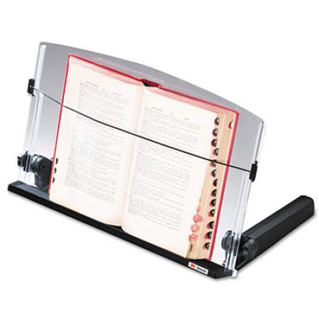 3M In-Line Freestanding Copyholder, 300 Sheet Capacity, Plastic, Black/Clear (DH640)