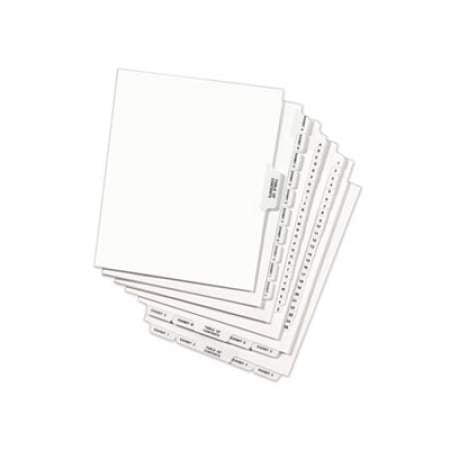 Avery-Style Preprinted Legal Bottom Tab Dividers, Exhibit P, Letter, 25/Pack (12389)