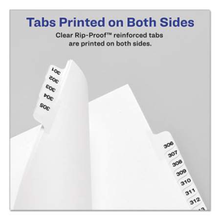 Avery-Style Preprinted Legal Bottom Tab Dividers, Exhibit O, Letter, 25/Pack (12388)