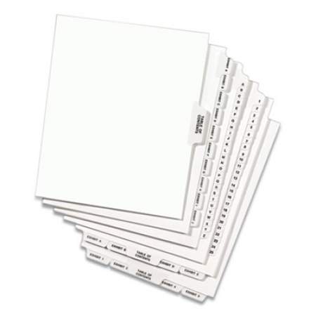 Avery-Style Preprinted Legal Side Tab Divider, Exhibit N, Letter, White, 25/Pack, (1384) (01384)