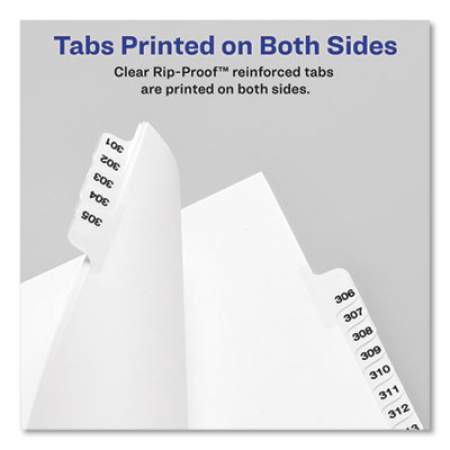 Avery-Style Preprinted Legal Bottom Tab Dividers, Exhibit Y, Letter, 25/Pack (12398)