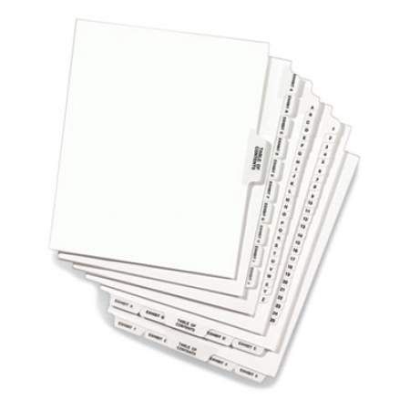 Avery-Style Preprinted Legal Bottom Tab Dividers, Exhibit M, Letter, 25/Pack (12386)