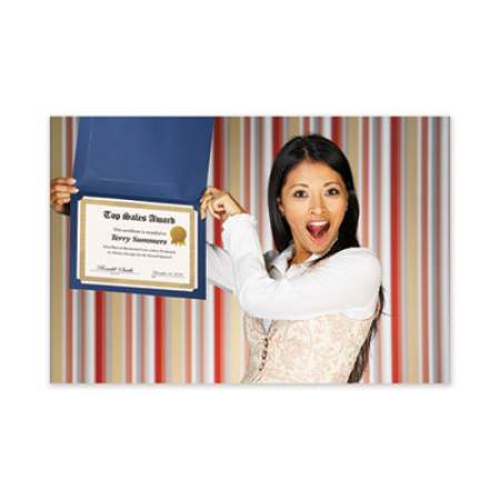 Great Papers! Foil Border Certificates, 8.5 x 11, Ivory/Gold with Braided Gold Border, 12/Pack (936060)