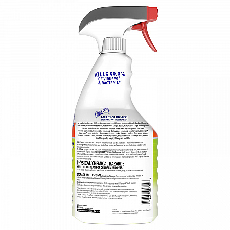 Multi-Surface Disinfectant Degreaser, Herbal Scent, 32 oz Spray Bottle, 8/Carton (311836)