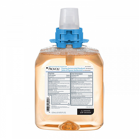 Foaming Antimicrobial Handwash/Moisturizer Refill, For FMX-12 Dispenser, Light Fruity Scent, 1,250 mL, 4/Carton (518604CT)