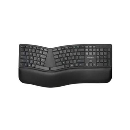 Kensington Pro Fit Ergo Wireless Keyboard, 18.98 x 9.92 x 1.5, Black (75401)