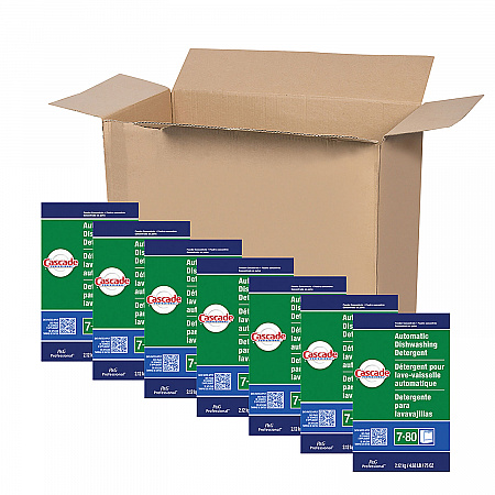 Automatic Dishwasher Detergent Powder, Fresh Scent, 75 oz Box, 7/Carton (59535CT)