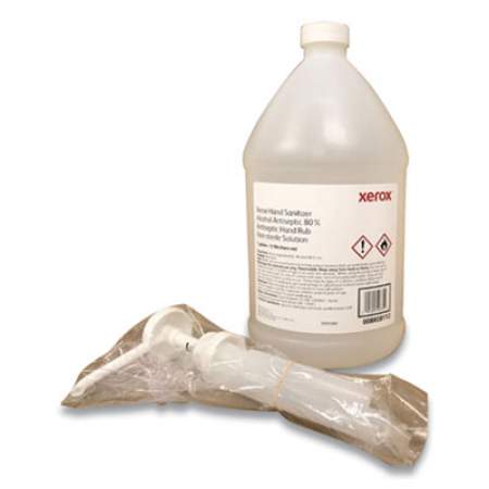 Xerox Liquid Hand Sanitizer, 1 gal Bottle with Pump, Unscented, 4/Carton (008R08112)