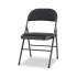 Alera Steel Folding Chair, Supports Up to 300 lb, Graphite, 4/Carton (FCPF7B)
