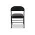 Alera Steel Folding Chair, Padded Vinyl Seat, Supports Up to 300 lb, Graphite, 4/Carton (FCPD6B)