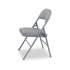 Alera Steel Folding Chair, Padded Vinyl Seat, Supports Up to 350 lb, Light Gray, 4/Carton (FCPD6G)