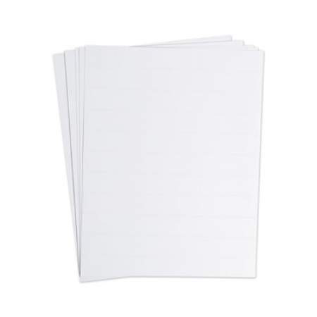 U Brands Data Card Replacement Sheet, 8.5 x 11 Sheets, White, 10/Pack (FM1615)