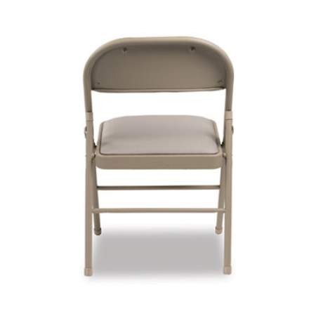 Alera Steel Folding Chair, Supports Up to 300 lb, Tan, 4/Carton (FCPF7T)