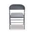 Alera Steel Folding Chair, Supports Up to 300 lb, Light Gray, 4/Carton (FCMT4G)